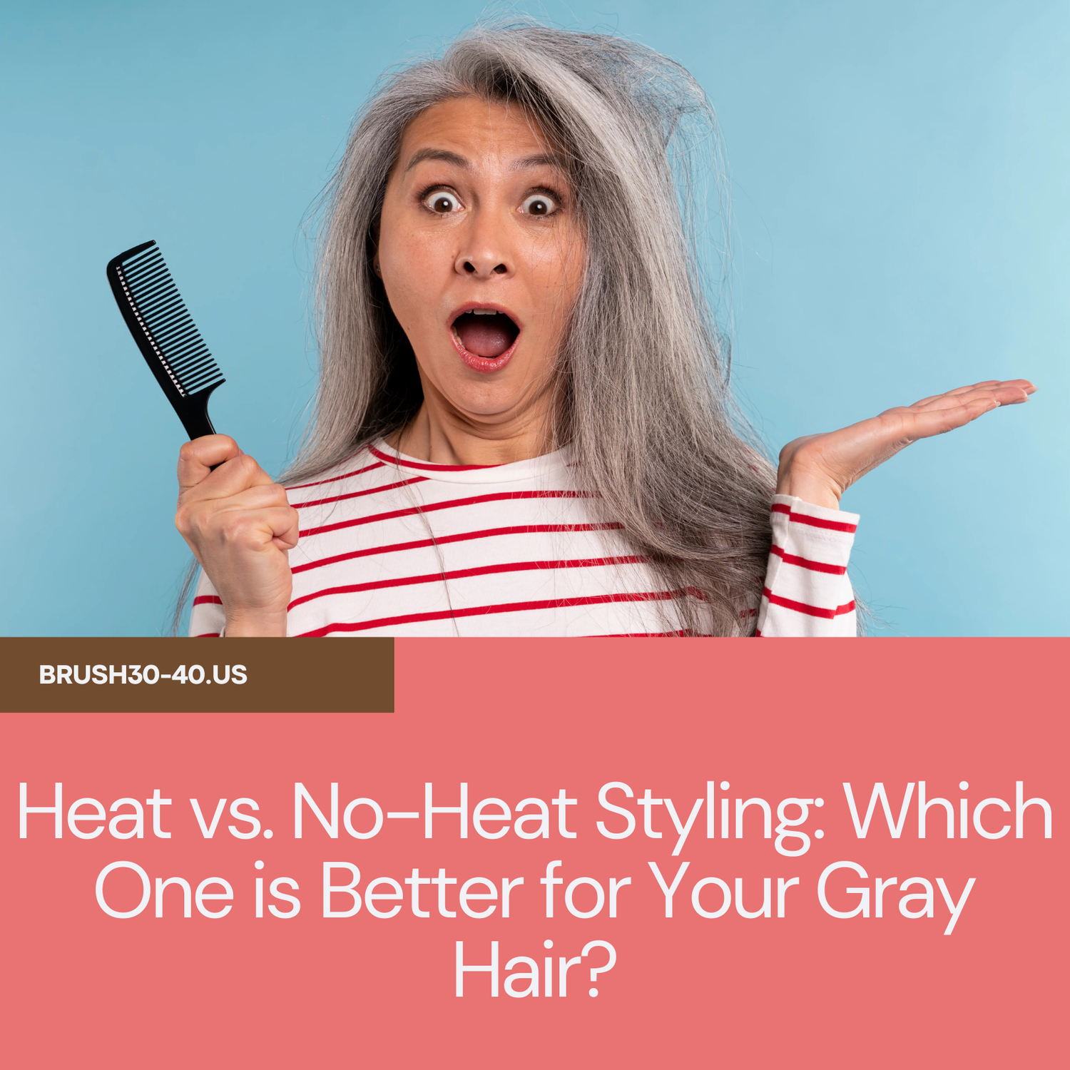 Heat vs. No-Heat Styling: Which One is Better for Your Gray Hair?